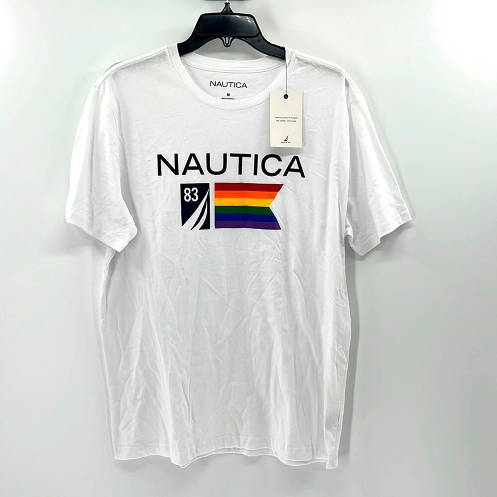 Nautica Men's Pride T-Shirt - Multicolor - Medium - New with tags